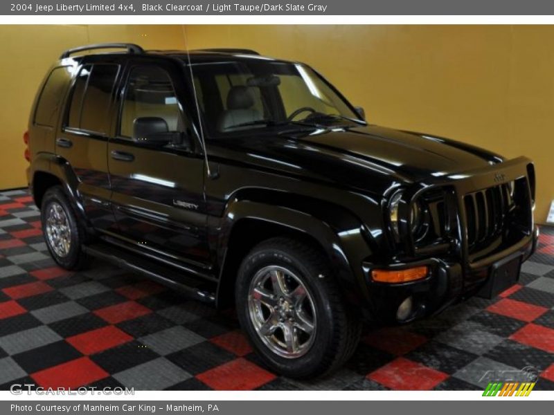 Black Clearcoat / Light Taupe/Dark Slate Gray 2004 Jeep Liberty Limited 4x4