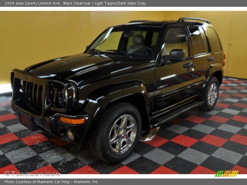 Black Clearcoat / Light Taupe/Dark Slate Gray 2004 Jeep Liberty Limited 4x4