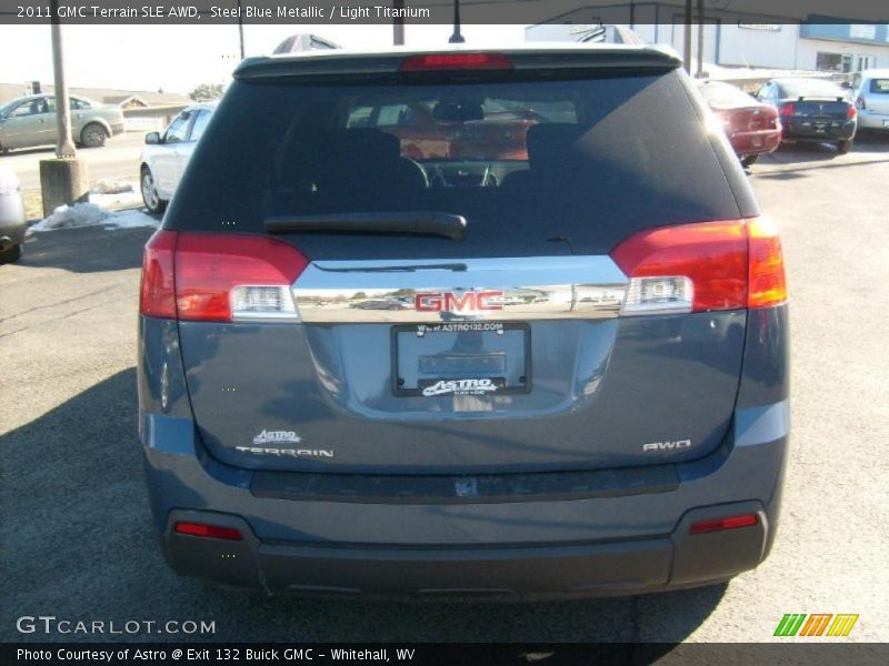 Steel Blue Metallic / Light Titanium 2011 GMC Terrain SLE AWD