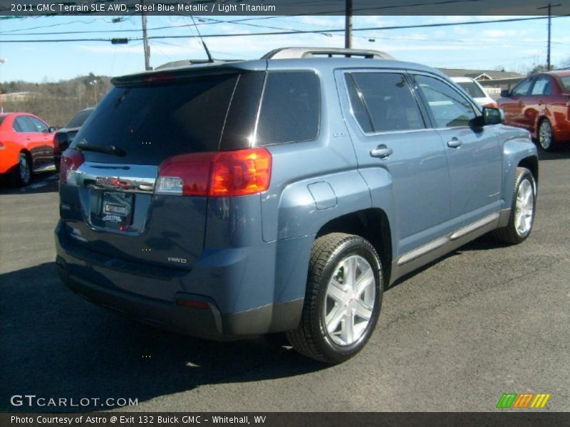Steel Blue Metallic / Light Titanium 2011 GMC Terrain SLE AWD