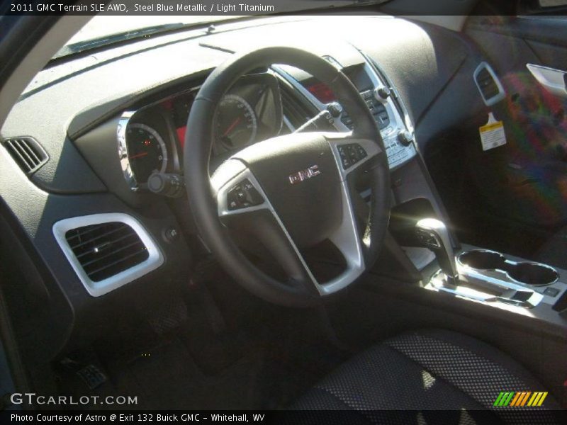 Steel Blue Metallic / Light Titanium 2011 GMC Terrain SLE AWD