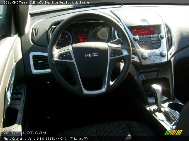 Steel Blue Metallic / Light Titanium 2011 GMC Terrain SLE AWD