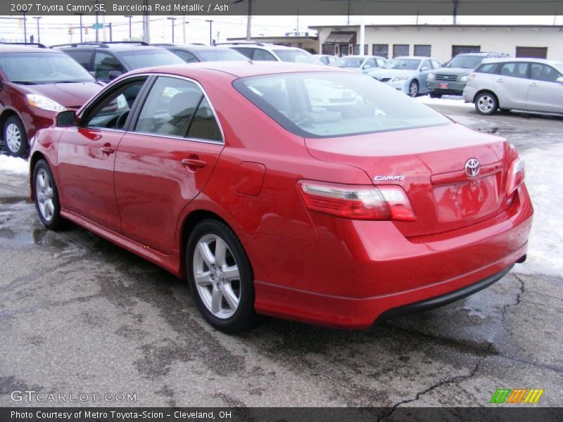 Barcelona Red Metallic / Ash 2007 Toyota Camry SE