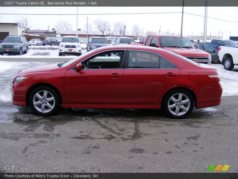 Barcelona Red Metallic / Ash 2007 Toyota Camry SE