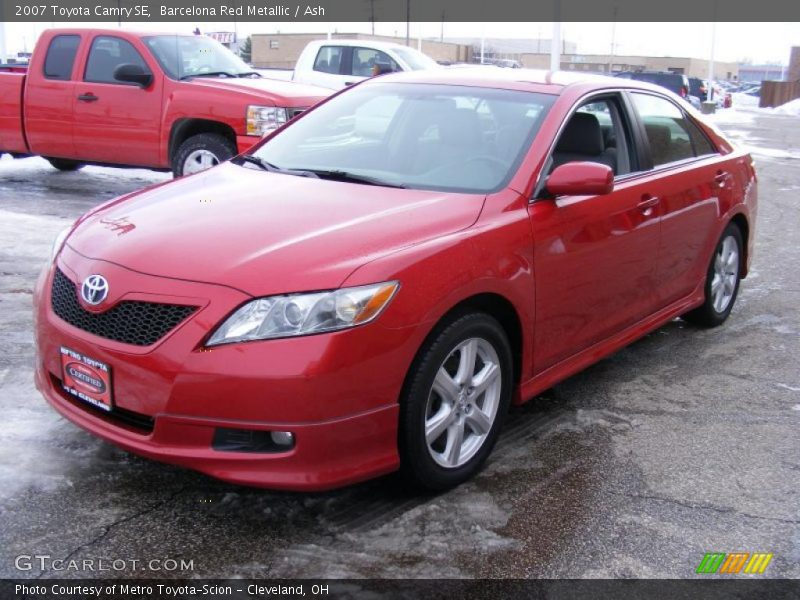 Barcelona Red Metallic / Ash 2007 Toyota Camry SE