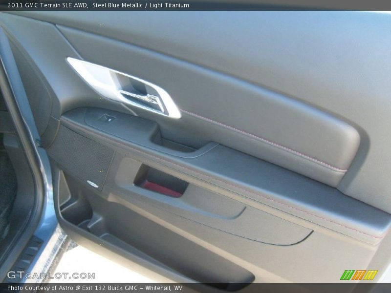 Steel Blue Metallic / Light Titanium 2011 GMC Terrain SLE AWD