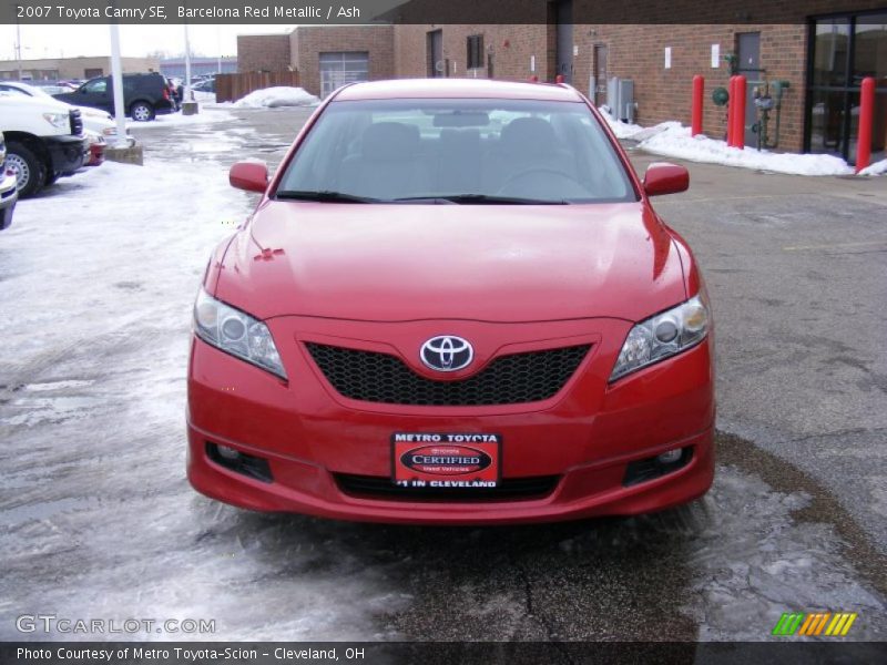 Barcelona Red Metallic / Ash 2007 Toyota Camry SE