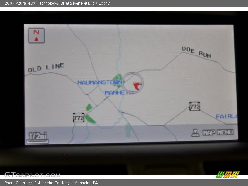 Billet Silver Metallic / Ebony 2007 Acura MDX Technology