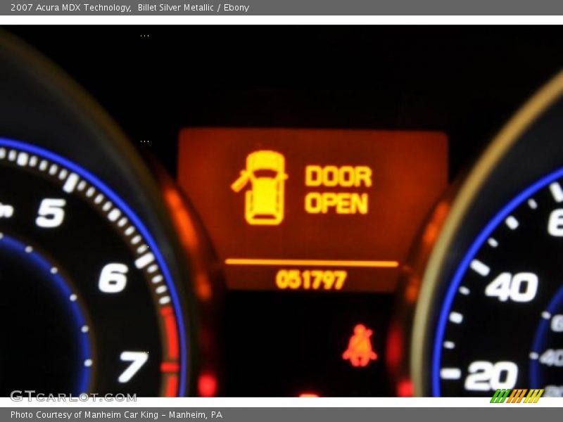 Billet Silver Metallic / Ebony 2007 Acura MDX Technology