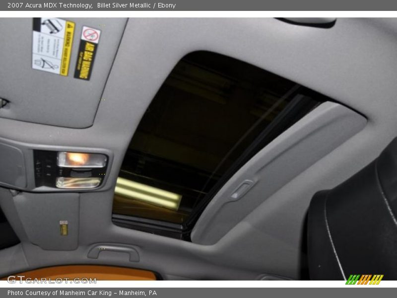 Billet Silver Metallic / Ebony 2007 Acura MDX Technology