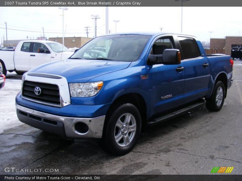 Blue Streak Metallic / Graphite Gray 2007 Toyota Tundra SR5 CrewMax 4x4