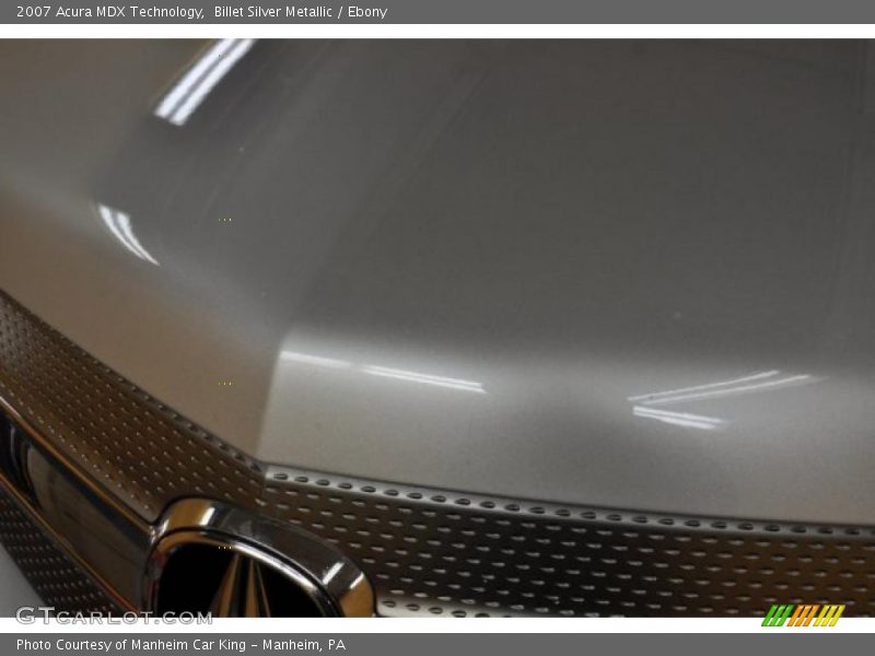 Billet Silver Metallic / Ebony 2007 Acura MDX Technology