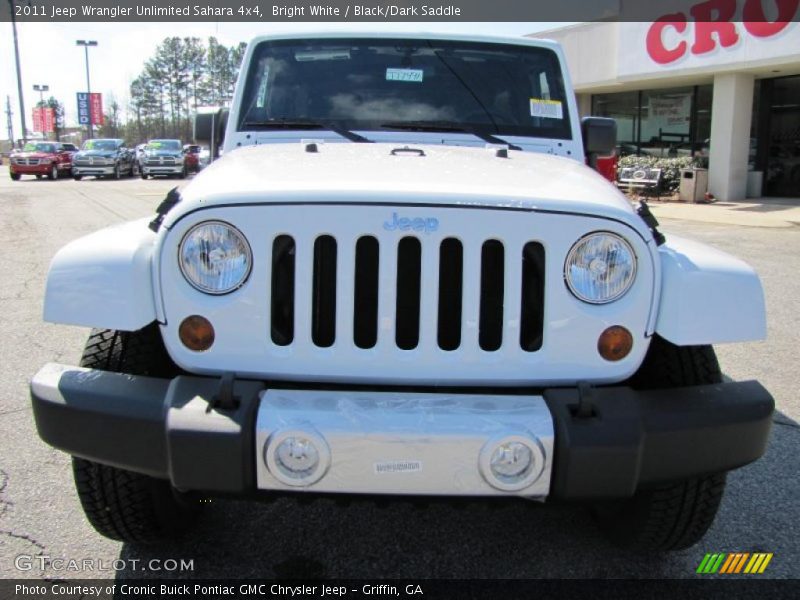 Bright White / Black/Dark Saddle 2011 Jeep Wrangler Unlimited Sahara 4x4
