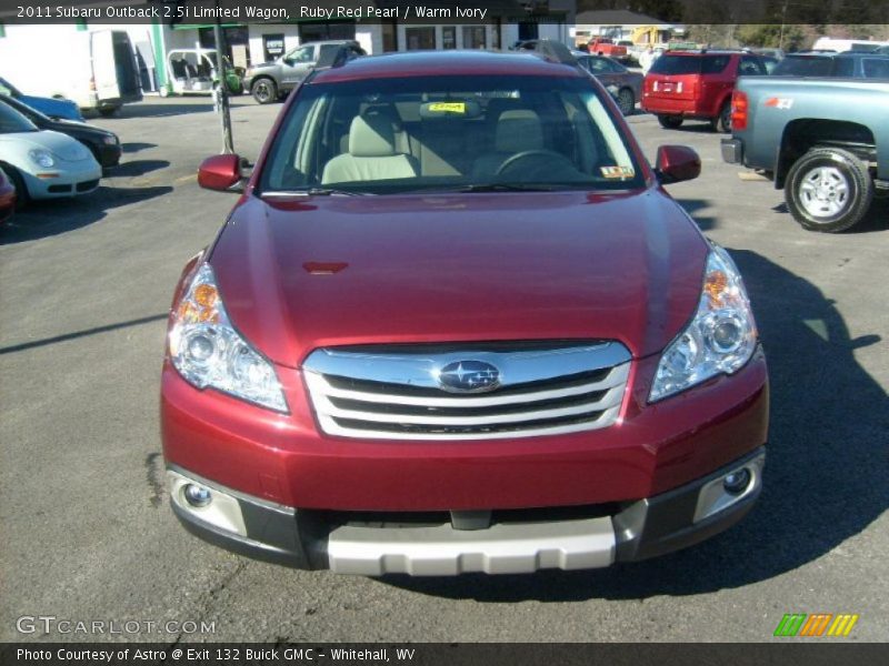 Ruby Red Pearl / Warm Ivory 2011 Subaru Outback 2.5i Limited Wagon