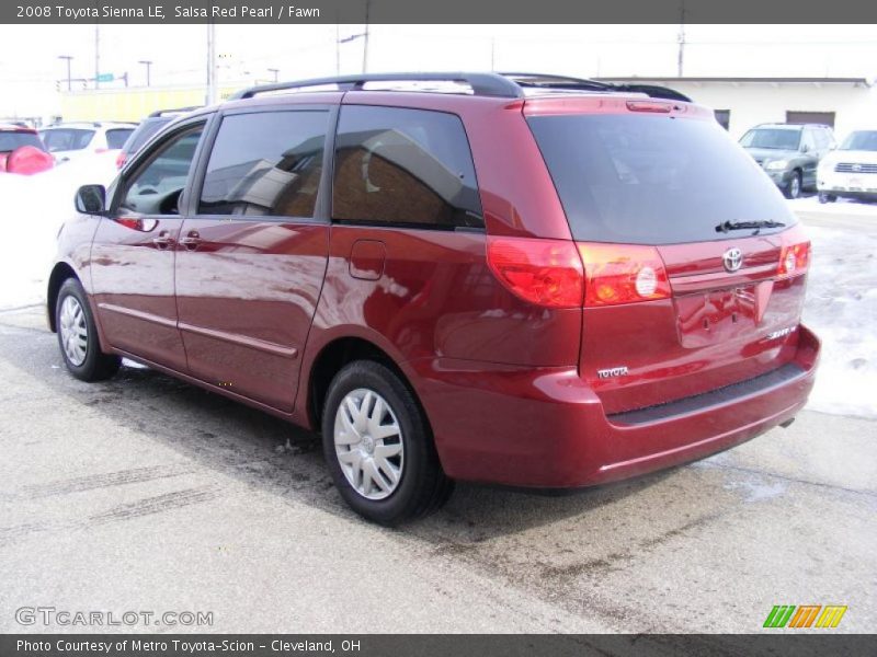 Salsa Red Pearl / Fawn 2008 Toyota Sienna LE