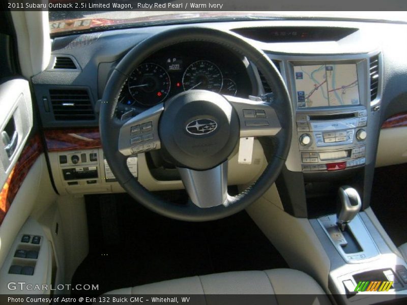 Dashboard of 2011 Outback 2.5i Limited Wagon