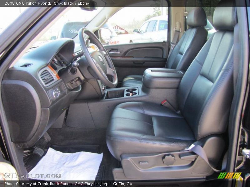  2008 Yukon Hybrid Ebony Interior