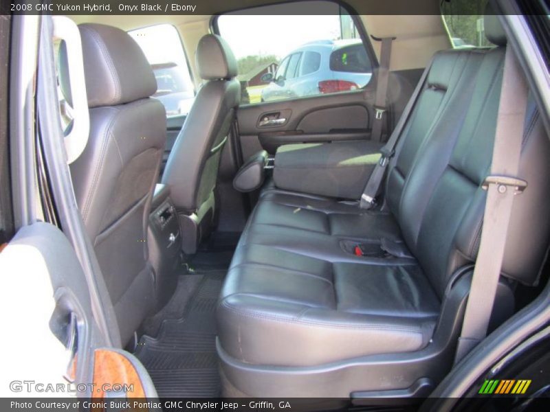  2008 Yukon Hybrid Ebony Interior