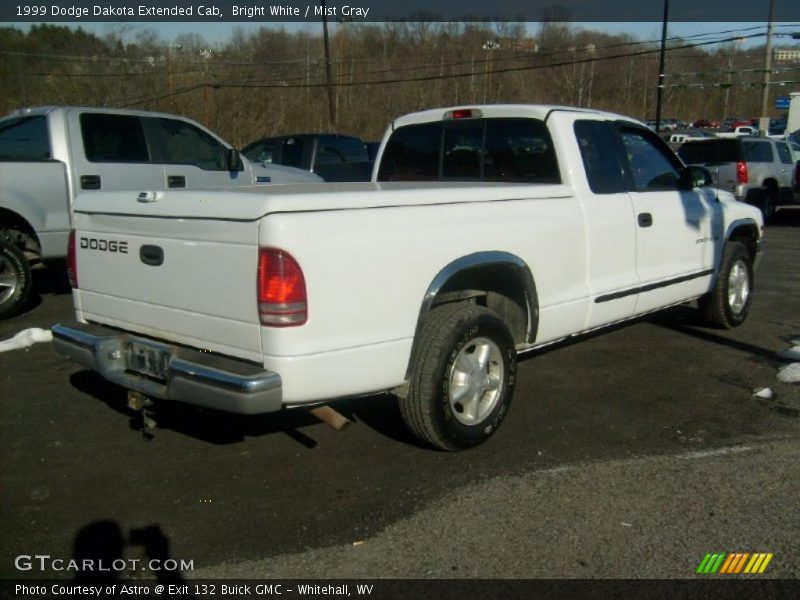 Bright White / Mist Gray 1999 Dodge Dakota Extended Cab