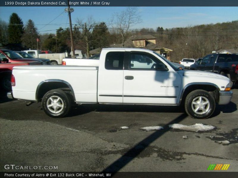 Bright White / Mist Gray 1999 Dodge Dakota Extended Cab