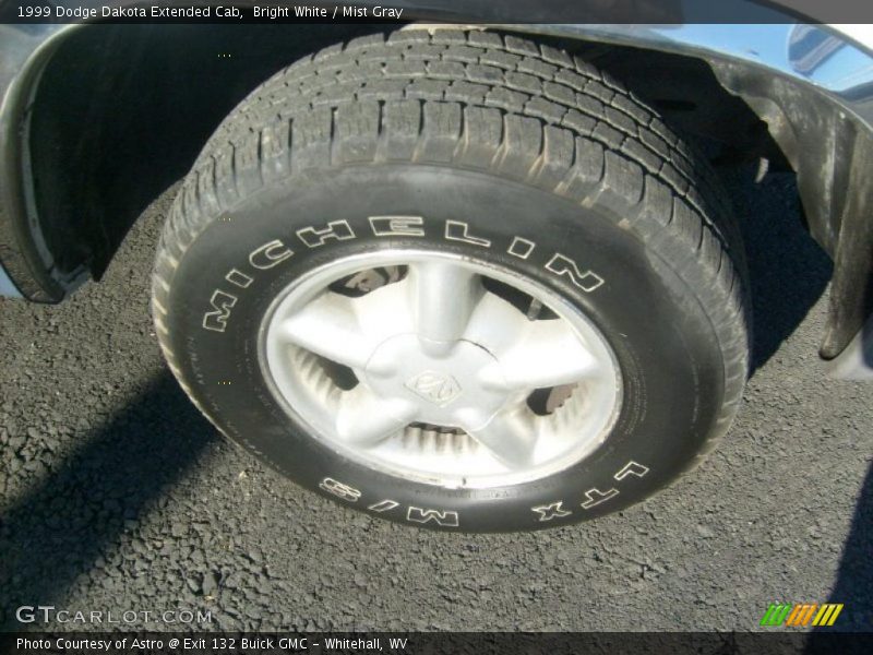 Bright White / Mist Gray 1999 Dodge Dakota Extended Cab