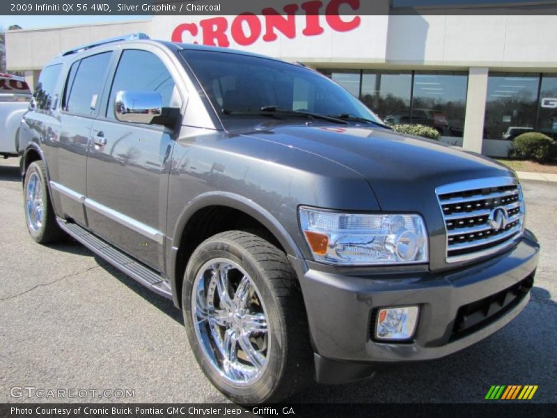 Silver Graphite / Charcoal 2009 Infiniti QX 56 4WD