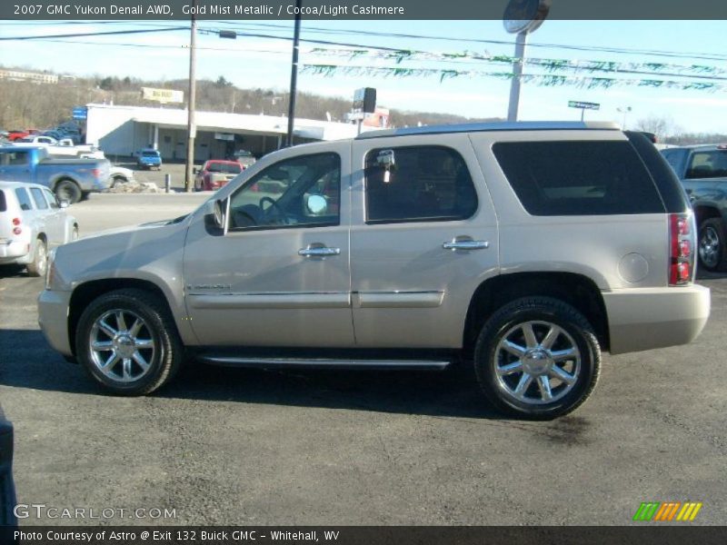 Gold Mist Metallic / Cocoa/Light Cashmere 2007 GMC Yukon Denali AWD
