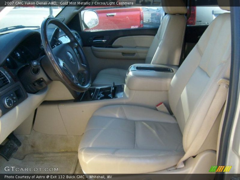 Gold Mist Metallic / Cocoa/Light Cashmere 2007 GMC Yukon Denali AWD