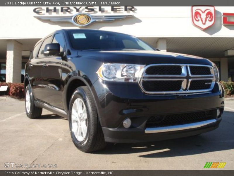 Brilliant Black Crystal Pearl / Black 2011 Dodge Durango Crew 4x4