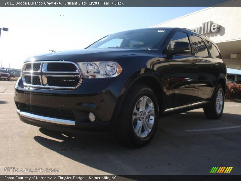 Brilliant Black Crystal Pearl / Black 2011 Dodge Durango Crew 4x4