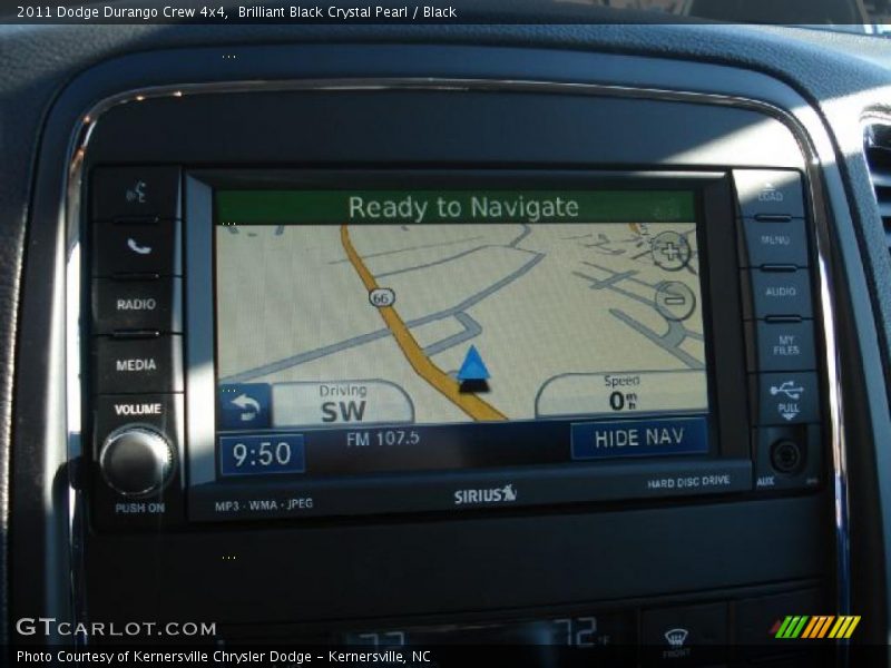 Brilliant Black Crystal Pearl / Black 2011 Dodge Durango Crew 4x4