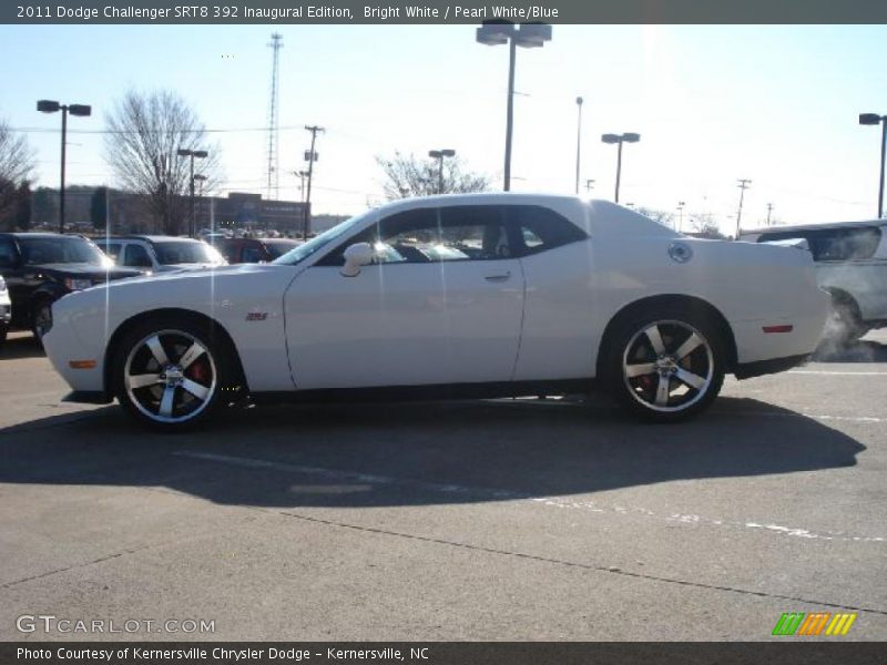 Bright White / Pearl White/Blue 2011 Dodge Challenger SRT8 392 Inaugural Edition