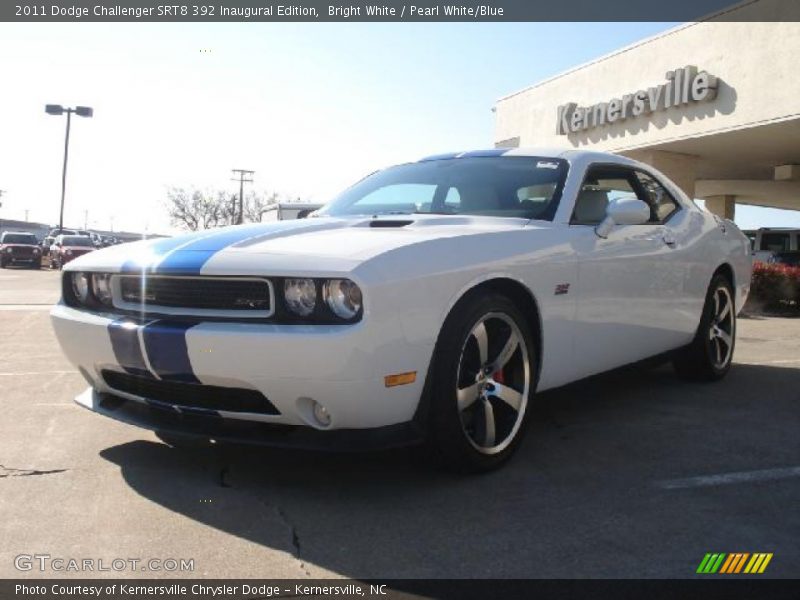 Bright White / Pearl White/Blue 2011 Dodge Challenger SRT8 392 Inaugural Edition