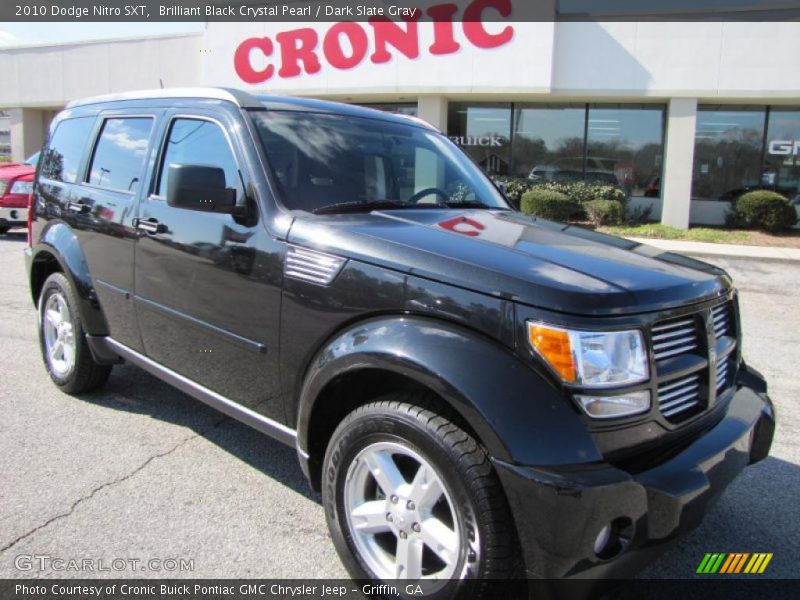 Brilliant Black Crystal Pearl / Dark Slate Gray 2010 Dodge Nitro SXT