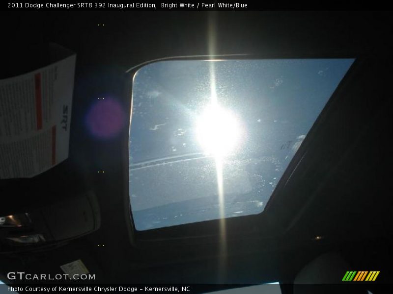 Bright White / Pearl White/Blue 2011 Dodge Challenger SRT8 392 Inaugural Edition