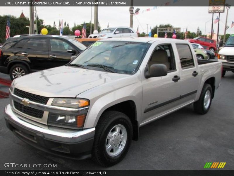 Silver Birch Metallic / Sandstone 2005 Chevrolet Colorado LS Crew Cab