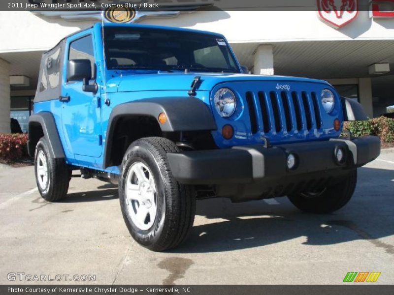 Cosmos Blue / Black 2011 Jeep Wrangler Sport 4x4