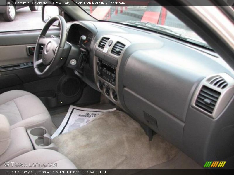 Silver Birch Metallic / Sandstone 2005 Chevrolet Colorado LS Crew Cab