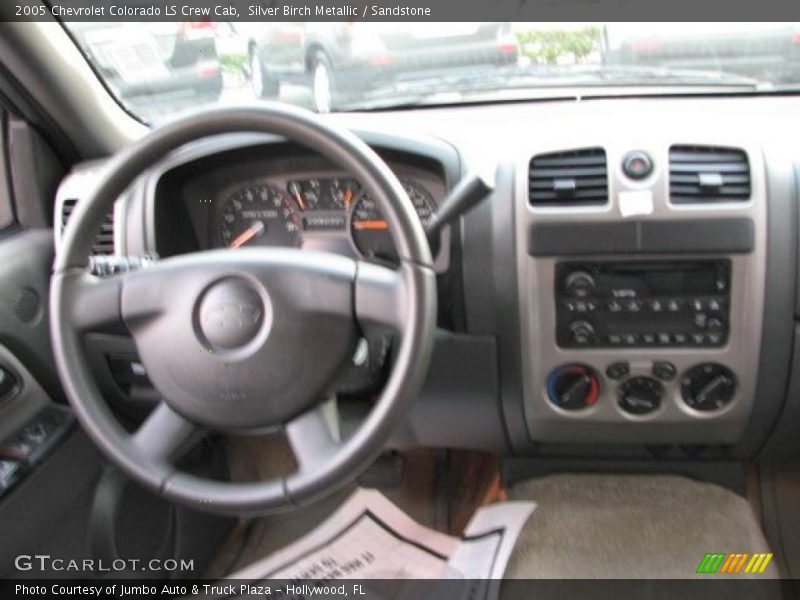 Silver Birch Metallic / Sandstone 2005 Chevrolet Colorado LS Crew Cab