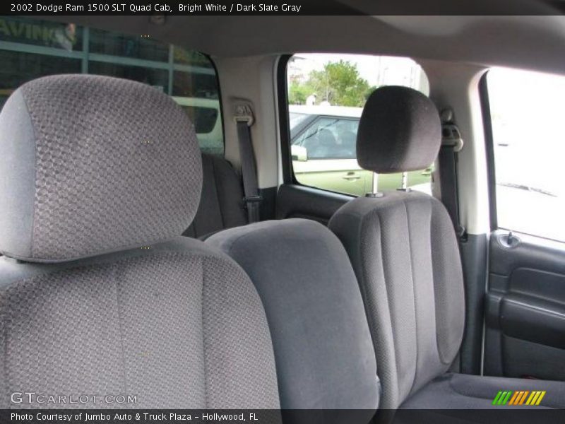 Bright White / Dark Slate Gray 2002 Dodge Ram 1500 SLT Quad Cab