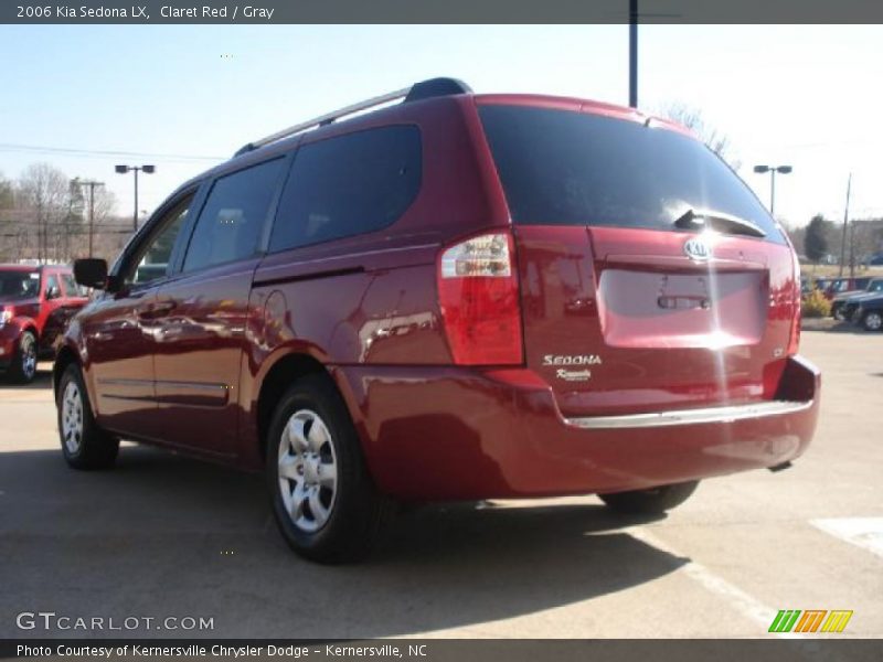 Claret Red / Gray 2006 Kia Sedona LX