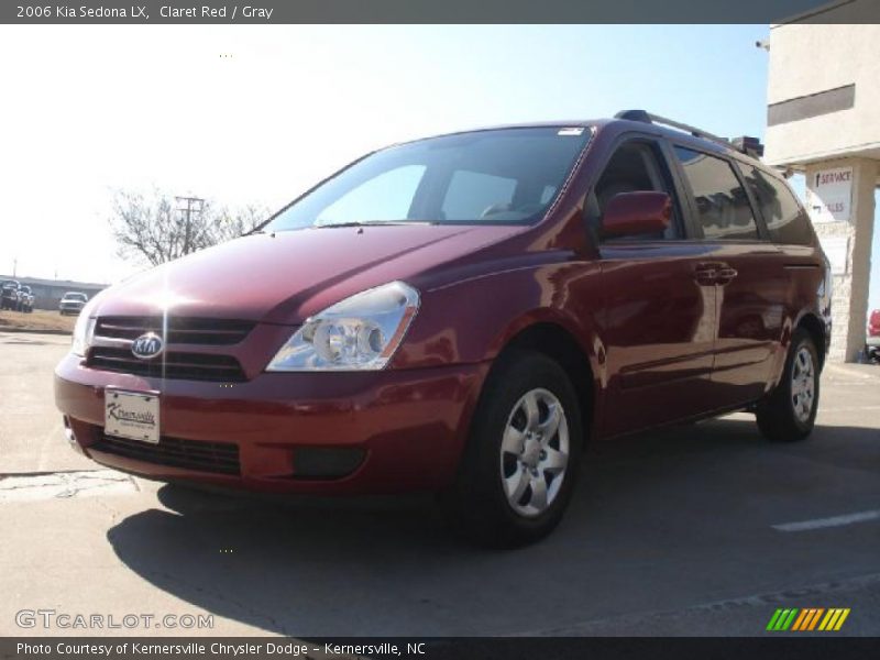 Claret Red / Gray 2006 Kia Sedona LX