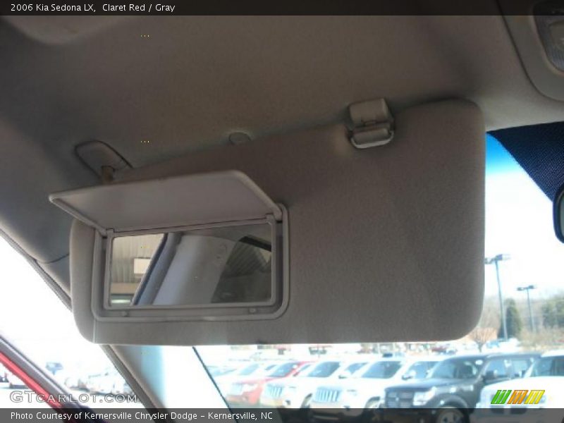 Claret Red / Gray 2006 Kia Sedona LX