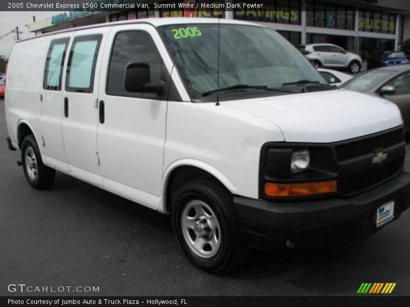 Summit White / Medium Dark Pewter 2005 Chevrolet Express 1500 Commercial Van