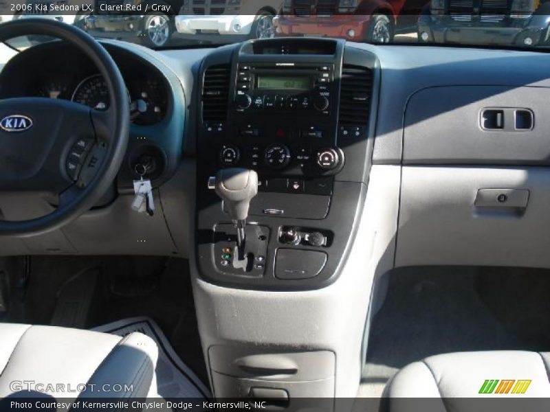 Claret Red / Gray 2006 Kia Sedona LX
