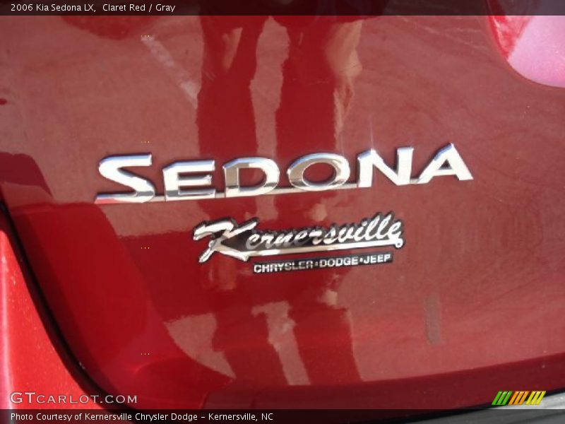 Claret Red / Gray 2006 Kia Sedona LX