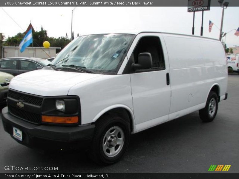 Summit White / Medium Dark Pewter 2005 Chevrolet Express 1500 Commercial Van