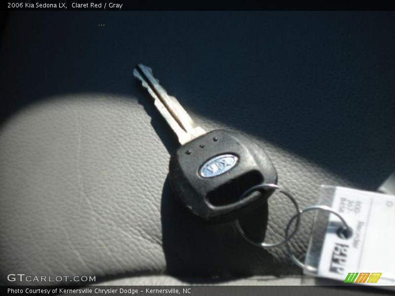 Claret Red / Gray 2006 Kia Sedona LX