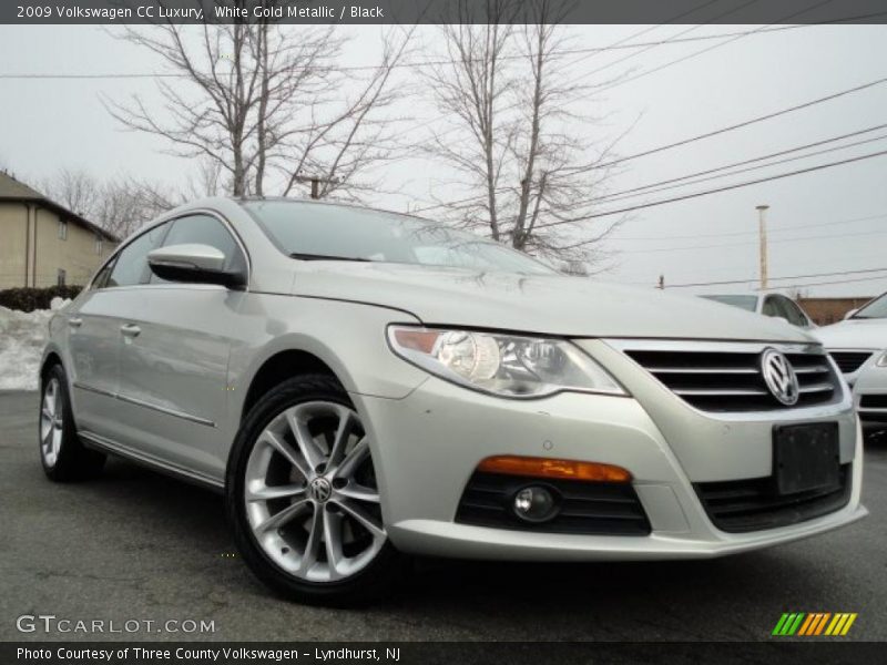 White Gold Metallic / Black 2009 Volkswagen CC Luxury