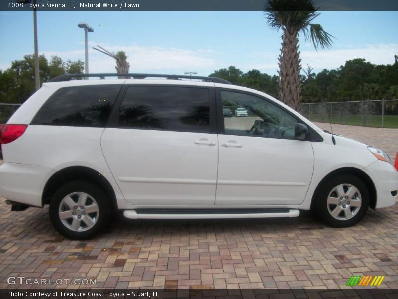 Natural White / Fawn 2008 Toyota Sienna LE